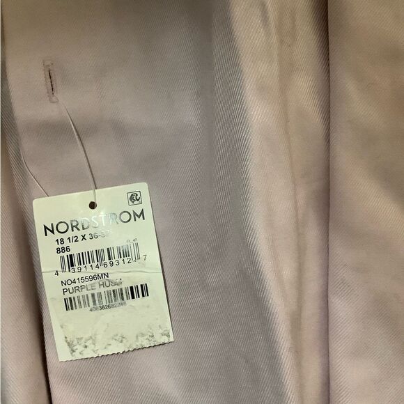 NWT Mens Nordstrom Non-iron Skirt Sz 18 1/2 Blush/pink - Picture 4 of 7